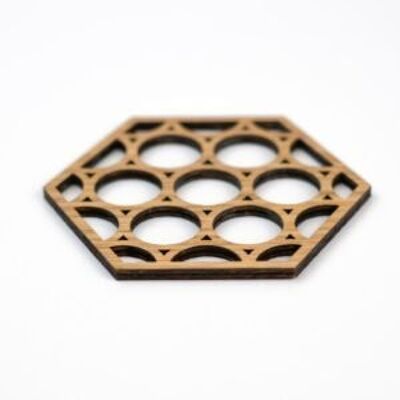 Geometric Wooden Coasters - Orbica