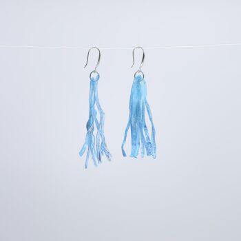 Boucles d'oreilles Aqua Willow Tree - Peintes à la main - Turquoise