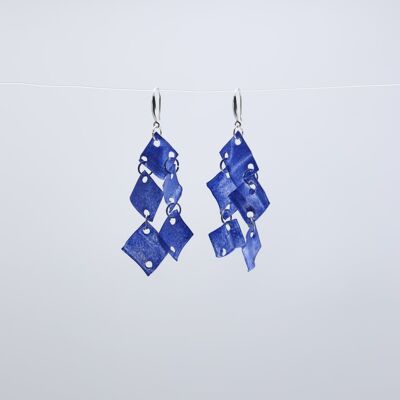 Pendientes Araña Aqua - Pintados a mano - Azul