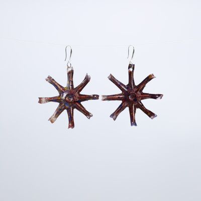 Pendientes Aqua Starfish - Pintados a mano - Spice