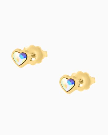 Boucles d oreilles Coeur Or Jaune 1