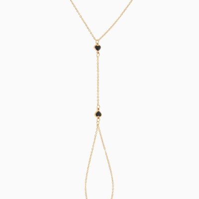 Hand Heart Chain - Yellow Gold