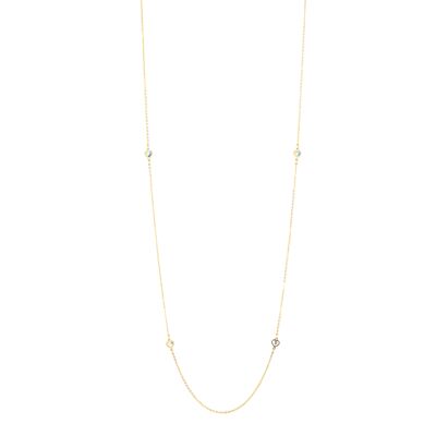Yellow Gold Heart Long Necklace