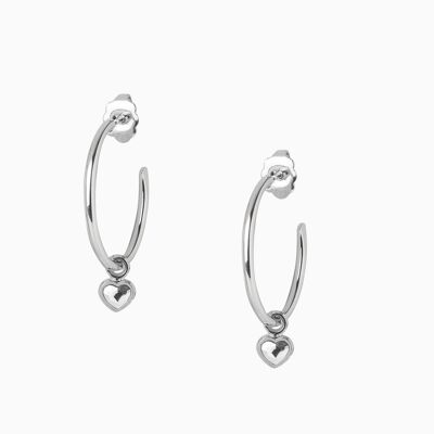 Hoops Coeur MM Palladium