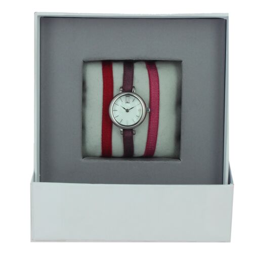 Coffret Montre Ruban Bordeaux/Bordeaux87/Lie de vin-MOP/Palladium