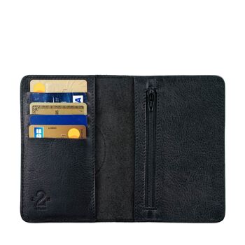 Portefeuille noir ALLB1 / Black wallet ALLB1 2