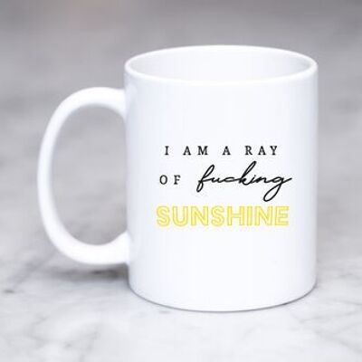 Taza Soy un rayo de sol de mierda