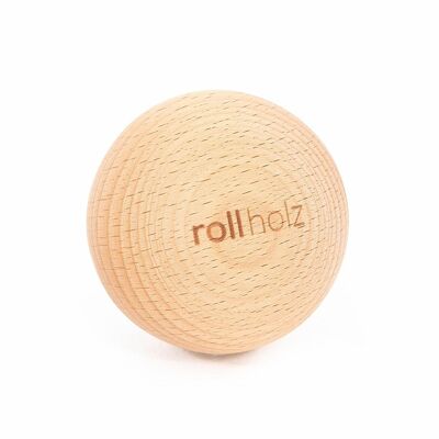 rolling wood ball 7cm beech