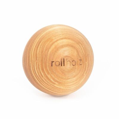 rolling wood ball 7cm ash
