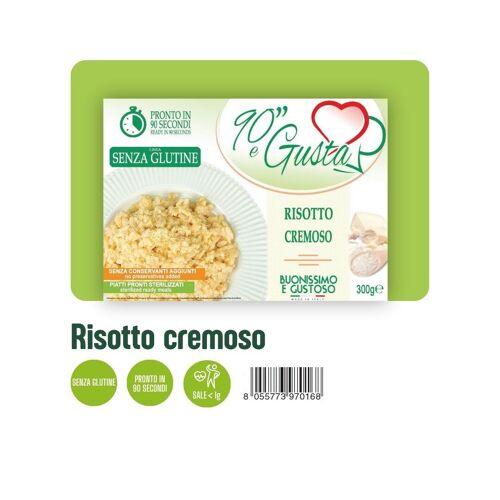 Gluten-Free Risotto with Creamy Cheese Sauce - Italian Culinary Experience