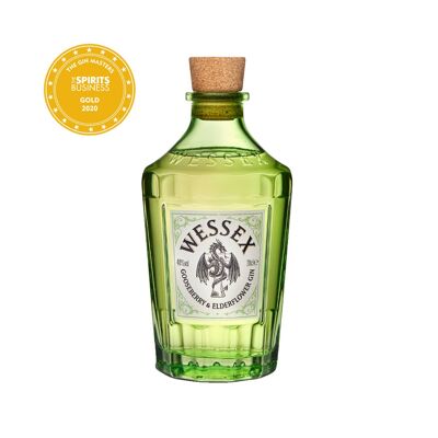 Wessex gooseberry & elderflower gin 40%