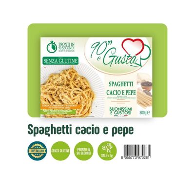 Spaghetti Cacio e Pepe senza glutine - Classico piatto di pasta italiano