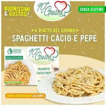 Spaghetti Cacio e Pepe sans gluten - Plat de pâtes italien classique 2