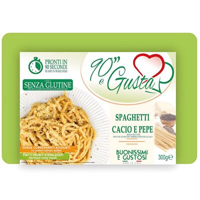 Spaghetti Cacio e Pepe senza glutine - Classico piatto di pasta italiano