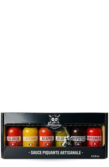 Coffret sauces piquantes d'Hellicious