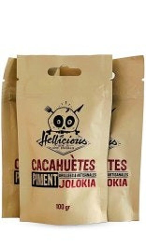 Cacahuètes au piment Jolokia Hellicious