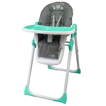 Chaise haute télescopique évolutive pour bébé et enfant 1