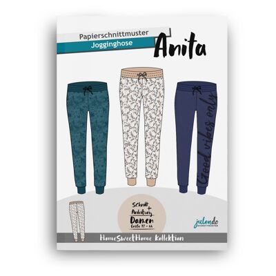 Pantaloni della tuta con cartamodello Anita Gr. 32-54 | Cartamodello per donna con istruzioni di cucito