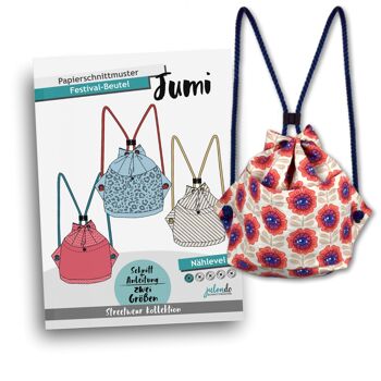 Patron couture sac festival Jumi | Patron de découpe de papier 1