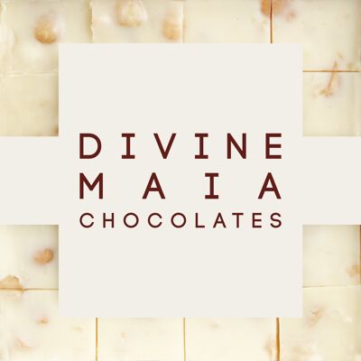 Divine Maia Pralinen Macadamia Vanille Weiß
