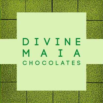 Matcha con sabor exclusivo de chocolates Divine Maia