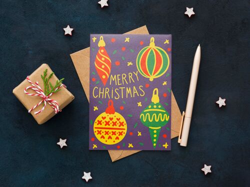 Merry Christmas Holiday A5 Card