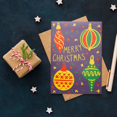 Merry Christmas Holiday A5 Card