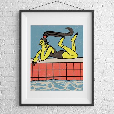 Pool Girl Print, vibraciones de verano