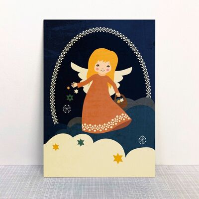 Postcard cloud angel