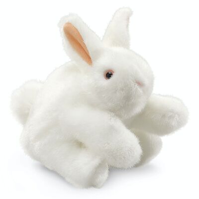 WHITE BUNNY RABBIT / snow white bunny| Hand puppet 2048