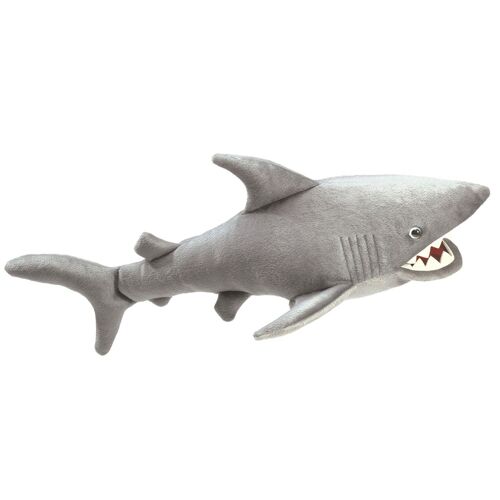 SHARK / Hai - skin is soft velour and his teeth are vinyl| Handpuppe 2064