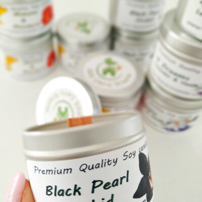 Soy scented candles - Black Pearl Orchid