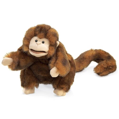 MONKEY / Affe - movable arms, head and mouth| Handpuppe 2123