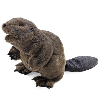 Beaver - Movable mouth, front paws and tail| Hand puppet 2245