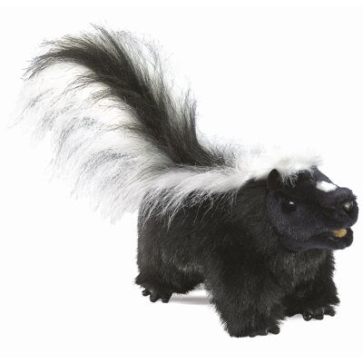 SKUNK / skunk - moveable mouth and tail| Hand puppet 2250