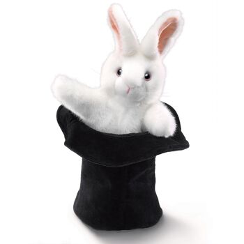 Grand lapin en chapeau - Pops-up avec tête et pattes mobiles| Marionnette 2269 1