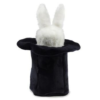 Grand lapin en chapeau - Pops-up avec tête et pattes mobiles| Marionnette 2269 3