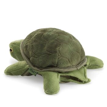Bébé tortue - Bouche mobile.   Se retire dans la coque.| Marionnette 2521 2
