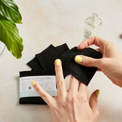 Almohadillas para quitar esmalte de uñas reutilizables - Paquete de 3