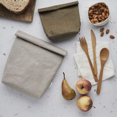 Vleather Lunch Bag - Stone