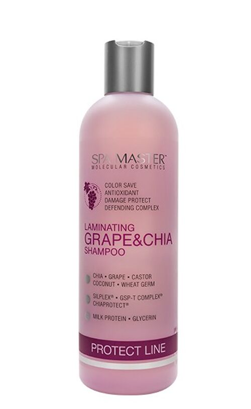 SPA MASTER Laminating Grape & Chia Shampoo - beschermt Haarkleuring pH 5.5