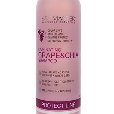 SPA MASTER Laminieren Trauben & Chia Shampoo - beschermt Haarkleuring pH 5.5