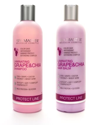SPA MASTER Laminating Grape & Chia Conditioner - beschermt Haarkleuring pH 3.5 2