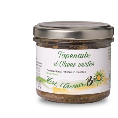 Tapenade d'olive Verte, Bio (95 gr)
