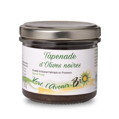 Tapenade d'olive Noire, Bio (95 gr)