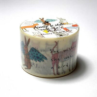 Washi / Masking Tape Dreamy Cat & Rabbit