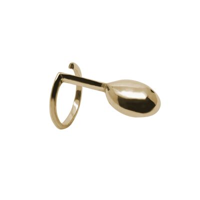 Anello da dito delicato - Placcato in oro 18 carati