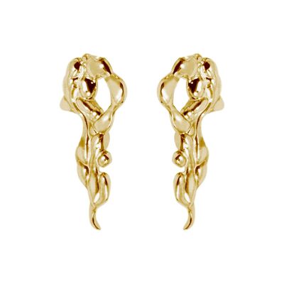 Breeding earrings - 18K gold plated