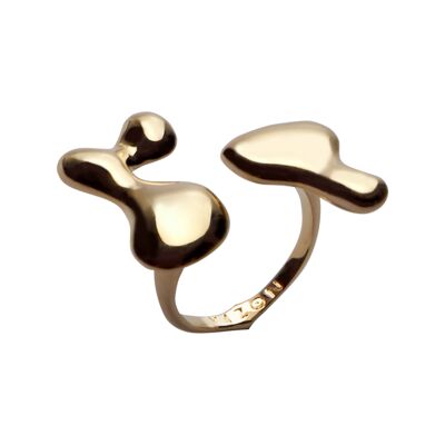 Anillo Mucilaginoso - Baño de Oro 18k - S