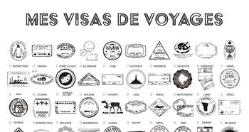 Affiche Visas de voyages 2